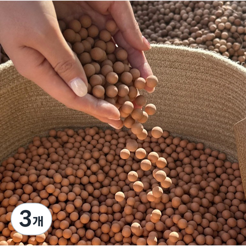 아트라이브 황토볼 10mm 1kg, 3개