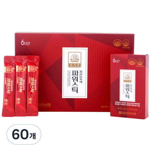 [농협] 6년근 홍삼 파워스틱, 10ml, 60개
