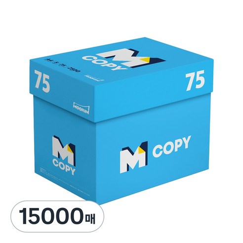 엠카피 복사용지 75g, 2500매 A4, 15000매