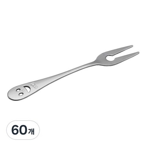 리본스마일 올샤틴 스텐 꼬지 포크 160mm (10개묶음) / 바베큐포크 꼬치포크 디저트포크, 60개