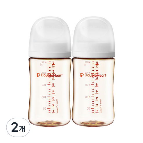 더블하트 모유실감 3세대 트윈팩 240ml, 제뉴인화이트 트윈팩(젖병2개), 2개