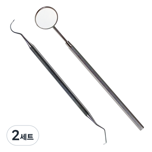 의료용 치경 + 치석 제거기 스케일러, 2세트