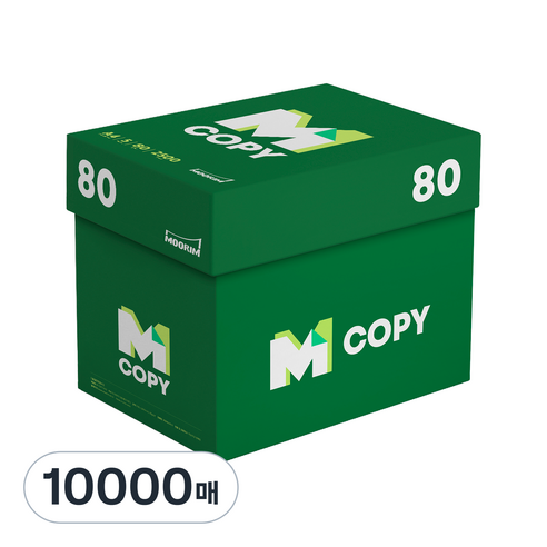 MCOPY 80gsm 복사용지, A4, 10000개