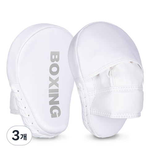 GINGPAI 깅파이 복싱 손 미트 핸드패드 격투기 트레이닝 코치 손미트 BOXSB, 3개, 실버