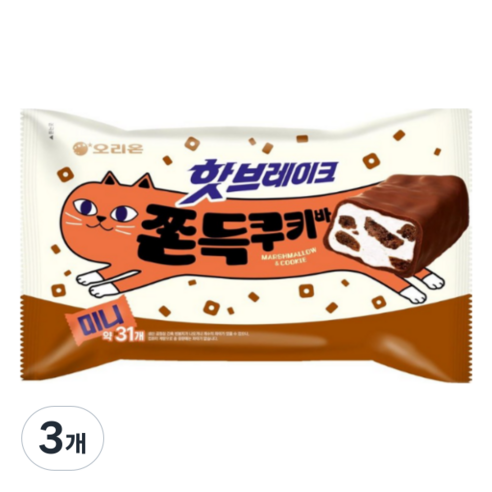 핫브레이크 오리온 쫀득쿠키바 미니 31p, 1개, 352g