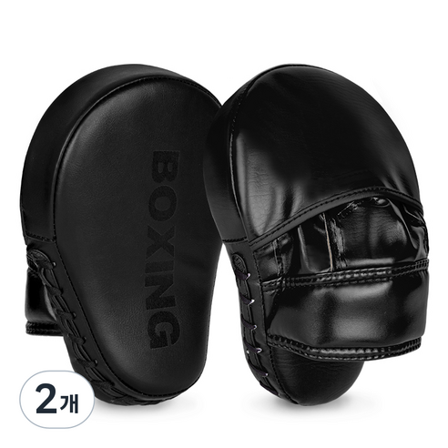 GINGPAI 깅파이 복싱 손 미트 핸드패드 격투기 트레이닝 코치 손미트 BOXSB, 2개, 블랙