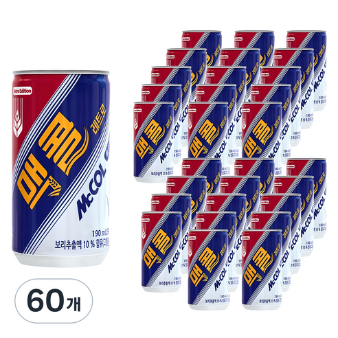 맥콜, 190ml, 60개 190ml, 60개