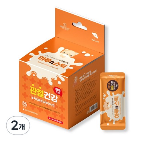 하루n스틱 고양이 영양제, 30회분, 장건강/유산균, 2개