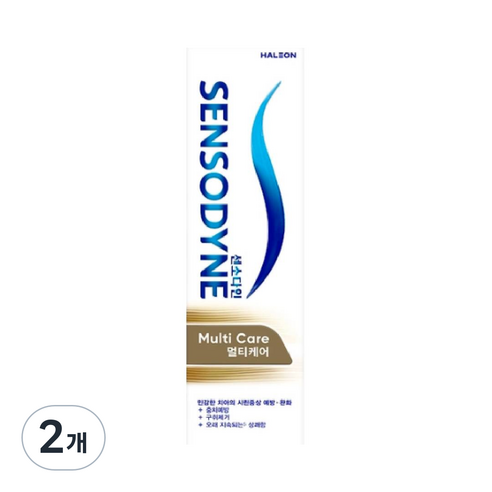 센소다인 멀티케어 시린이개선 치약, 100g, 2개