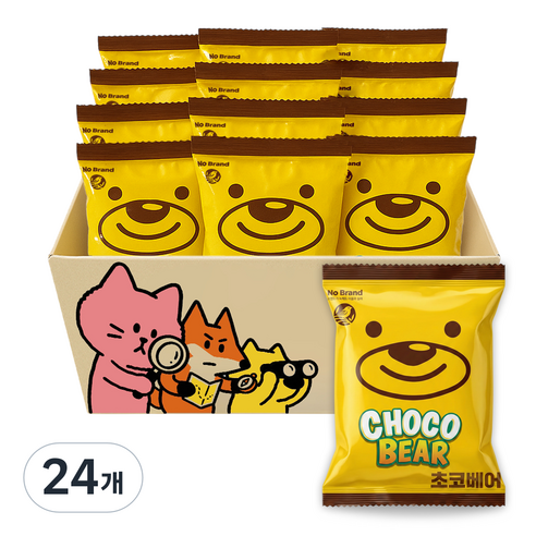 노브랜드 과자, 초코베어, 24개