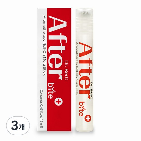 닥터버그 애프터 바이트 아로마테라피 롤온스틱, 12ml, 3개
