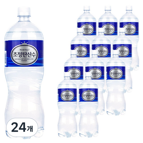 초정탄산수 플레인, 1.5L, 24개