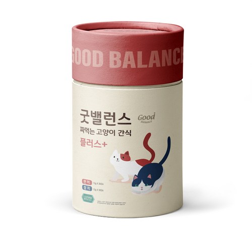 굿밸런스 짜먹는 고양이 간식 플러스 60p, 연어 + 참치, 720g, 1개 골드박스 특가