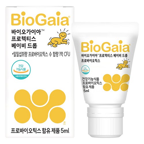 바이오가이아 프로텍티스 베이비드롭 액상 프로바이오틱스, 5ml, 1개 골드박스 특가