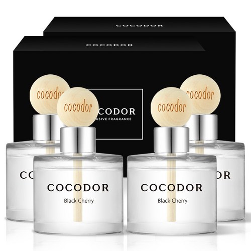 코코도르 우드볼 차량용 디퓨저 50ml 2개입, 블랙체리, 2개