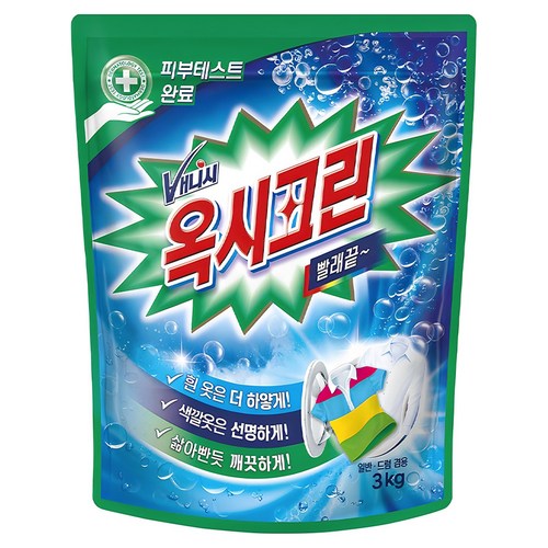 옥시크린 분말형 표백제 3kg, 1개 골드박스 특가