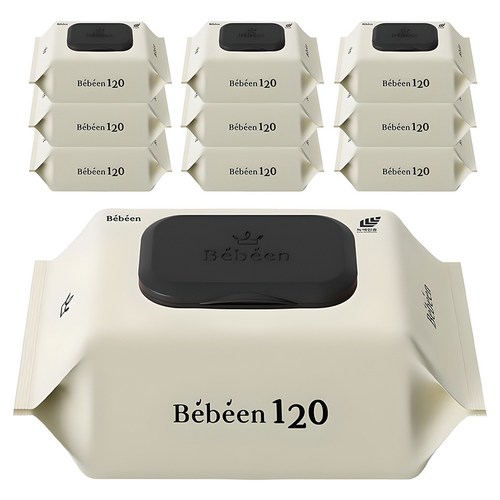 120 유아물티슈 캡형, 50g, 120매, 10개 골드박스 특가