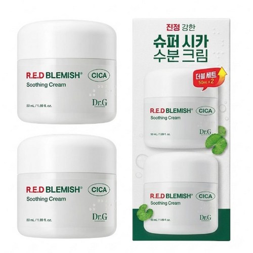 닥터지 레드 블레미쉬 시카 수딩 크림, 50ml, 2개 골드박스 특가