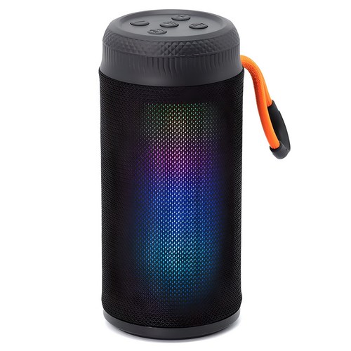 PLEIGO LED 패브릭 블루투스 스피커, BS15, 블랙 골드박스 특가