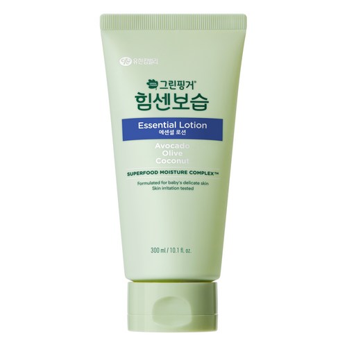 유한킴벌리 그린핑거 힘센보습 에센셜 유아로션, 300ml, 1개 골드박스 특가