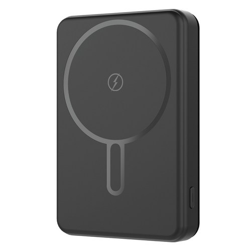 지오맥스 초슬림 맥세이프 마그네틱 유무선 보조배터리 10000mAh, 블랙, SQ-PB10 골드박스 특가