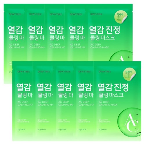 듀이트리 AC 딥 진정 마스크, 1개입, 10개 골드박스 특가