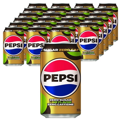 펩시 제로 슈거 라임향 제로 카페인, 355ml, 24개 골드박스 특가