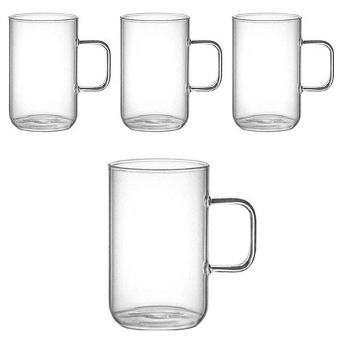 라보니 내열 유리 머그컵 500ml, 4개 골드박스 특가