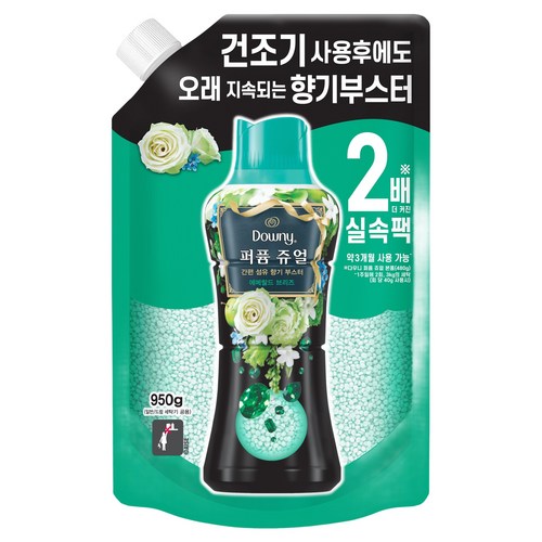 퍼퓸 쥬얼 에메랄드 브리즈 향기 부스터 리필, 950g, 1개 골드박스 특가