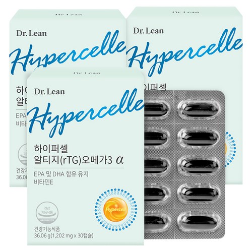 하이퍼셀 알티지 오메가3 알파, 30정, 3개 골드박스 특가