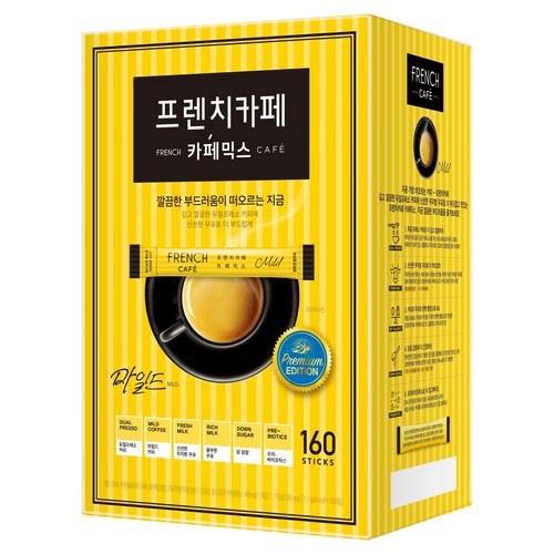프렌치카페 카페믹스 마일드, 11.1g, 160개입, 1개 골드박스 특가