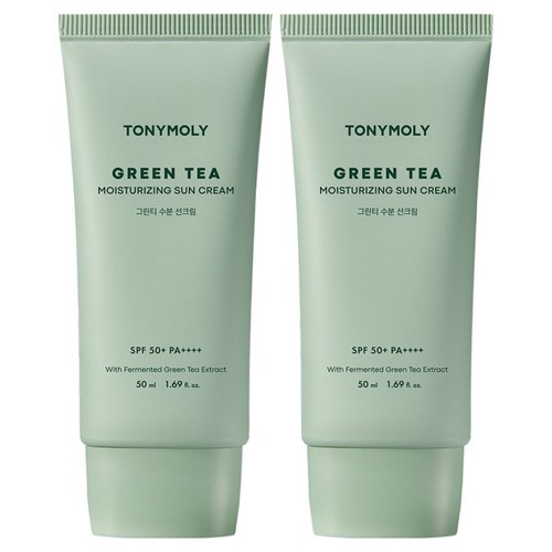 토니모리 그린티 수분 선크림 SPF50+ PA++++, 2개, 50ml 골드박스 특가