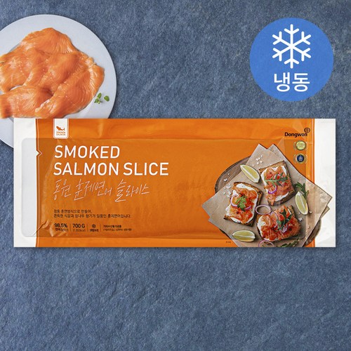 동원 연어훈제 슬라이스 (냉동), 700g, 1팩 골드박스 특가