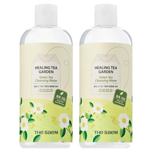 더샘 힐링 티 가든 그린티 클렌징 워터, 500ml, 2개 골드박스 특가