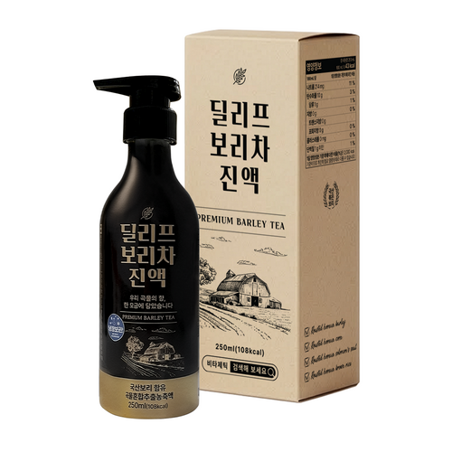 딜리프 보리차 진액, 1개, 250ml