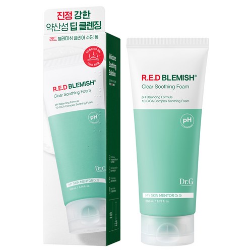 닥터지 약산성 레드 블레미쉬 클리어 수딩 폼, 200ml, 1개 골드박스 특가