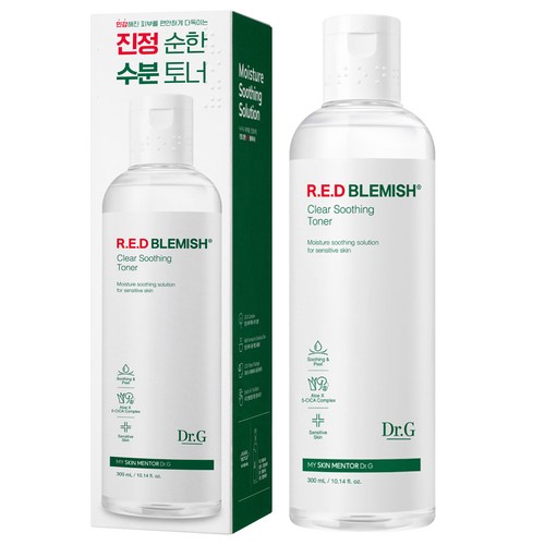 닥터지 레드 블레미쉬 클리어 수딩 토너, 300ml, 1개 골드박스 특가
