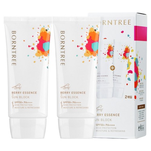 본트리 베리 에센스 선블럭 SPF50+ PA++++, 50ml, 2개 골드박스 특가