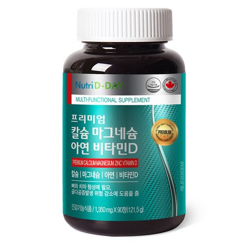 뉴트리디데이 프리미엄 칼슘 마그네슘 아연 비타민D, 90정, 1개 골드박스 특가