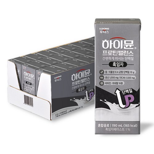 하이뮨 프로틴 밸런스 흑임자, 190ml, 24개 골드박스 특가