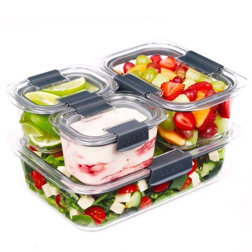 Sistema 브릴리언스 트라이탄 밀폐용기, 1세트, 380ml(2P) + 920ml(1P) + 2L(1P) 골드박스 특가
