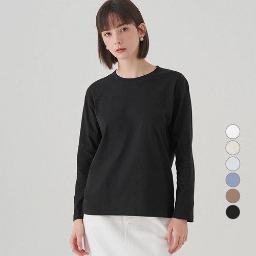 ELLEPARIS ELLE PARIS 여성 릴렉스핏 긴팔 티셔츠 골드박스 특가