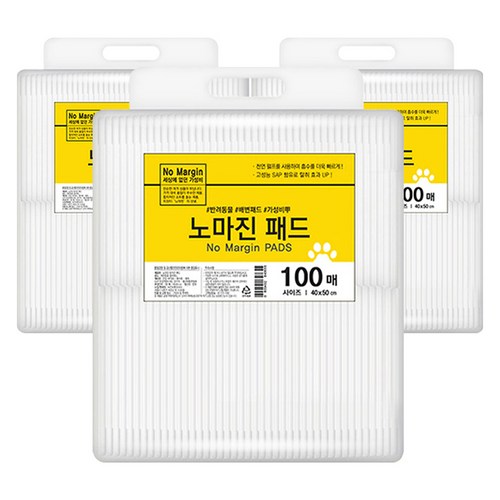 노마진 반려견 배변패드, 100개입, 3개 골드박스 특가