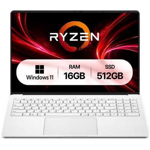 베이직스 2026 베이직북 16 Pro AMD 라이젠5, White, BP1625FW, 512GB, 16GB, WIN11 Home 골드박스 특가