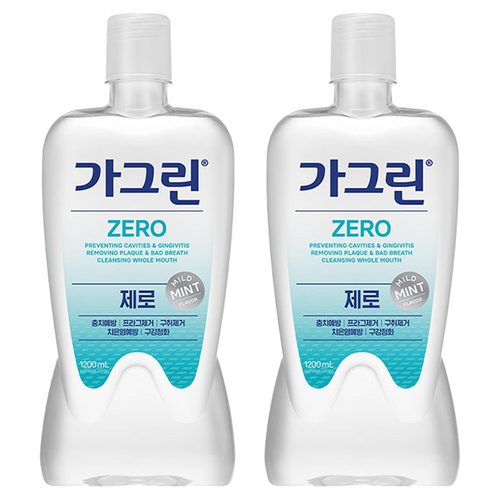 가그린 제로 구강청결제, 1.2L, 2개 골드박스 특가