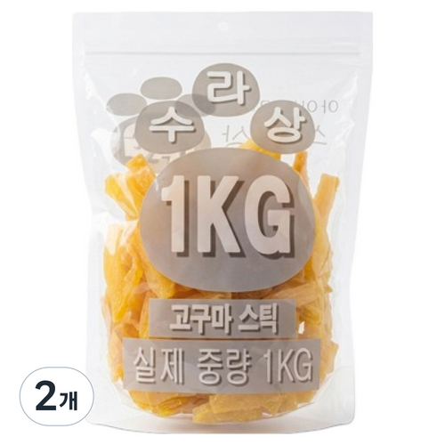 아이핏코리아 강아지 수라상 스틱, 고구마, 1kg, 2개 골드박스 특가