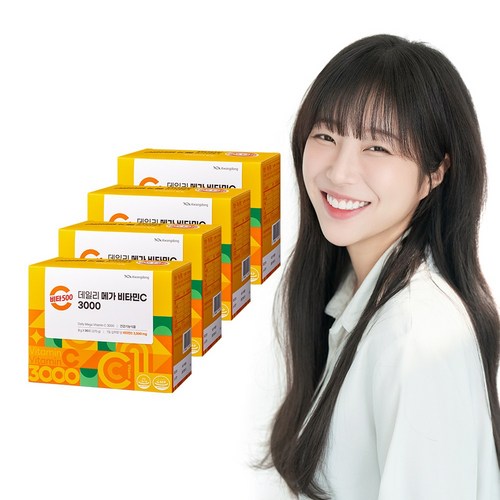광동 비타500 데일리 메가 비타민C 3000 고함량 비타민c, 4개, 270g 골드박스 특가