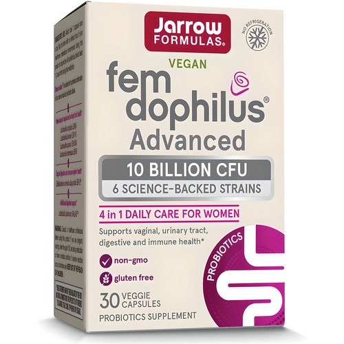 Jarrow Formulas 자로우 펨 도피러스 어드밴스드 유산균 100억 CFU 30캡슐 (상온보관용), 1개, 30정 골드박스 특가