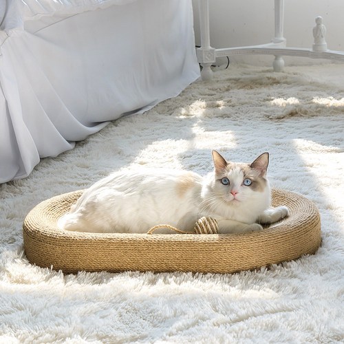 레토 고양이 스크래쳐 특대형 사이잘삼 침대 60x40