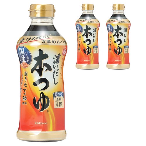 혼쯔유 기꼬만 진한 다시 혼쯔유, 500ml, 3개 골드박스 특가